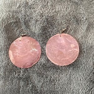 Pink earrings